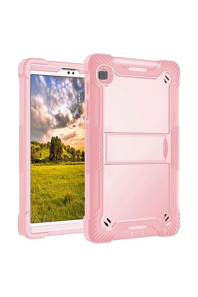 FEN Husă de protecție pentru Samsung Galaxy Tab A7 10.4 2020/2022 + folie, U56, plastic dur, auriu căpșuni