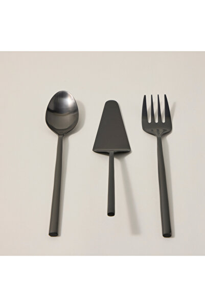 LA MESA Abundance 3 Pcs Serving Set Matt Chrom Color