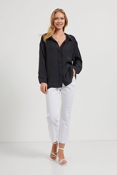 Arma Life Γυναικείο πουκάμισο με ανοιχτό γιακά Oversize Summer Laci Modal