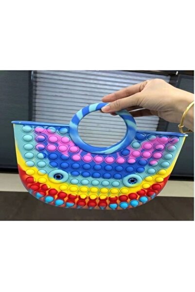 Royal Silicone Antistress Toy, Pop It Now And Flip It, Large Bag, 28 cm, Multicolor, Model 2