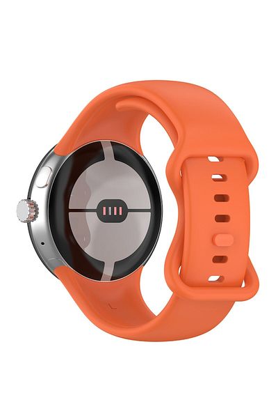 SOL Curea de ceas pentru Google Pixel Watch 3 45mm, Protect, L40, silicon, Orange Touch