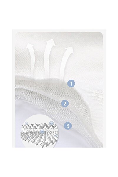 Flippy Απορροφητική βαμβακερή πετσέτα για μωρά, με σχέδιο πάντα, λευκή