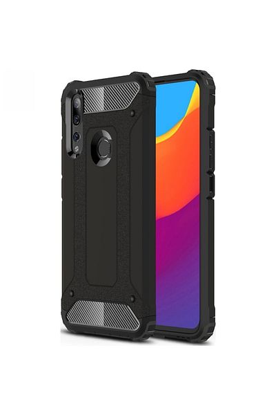 SOL High Protection Case for Huawei P Smart Z, Protect, P66, Hard Plastic, Intense Dark