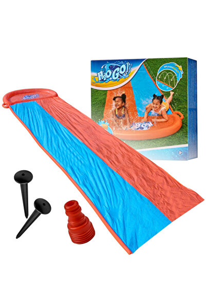 SERSIMO Tobogan dublu cu apă, conexiune furtun 488 cm, distracție pentru 2 copii