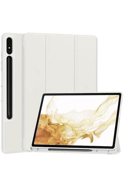 Rao Husa compatibila cu Samsung Galaxy Tab S7/S8, Flex Trifold, F74, TPU, Gri