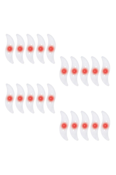 Mercaton Set 20 ambient LED lights with 3 lighting modes for Bicycle, Red