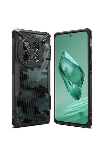 SOL High Protection Case for OnePlus 12, Protection, T47, Hard Plastic, Camo Intense Dark