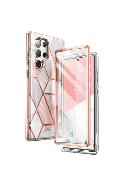 OEM Samsung Galaxy S22 Ultra Case, Polyurethane, Marble