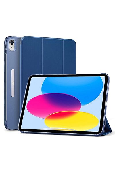 SOL Husa Protectie pentru iPad 10 2022 10.9, SoLSiA, S53, Piele ecologica, Albastru Marin