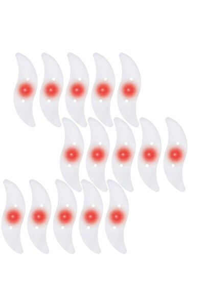 Mercaton Set 15 ambient LED lights with 3 lighting modes for Bicycle, Red