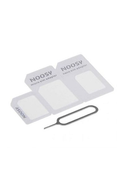 SOL Adaptor pentru SIM, SOL, Nano, Micro, M36, Plastic dur, Alb perlat
