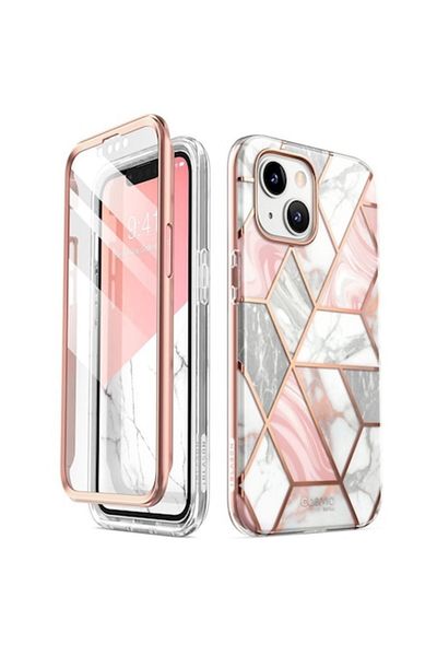 SOL High Protection Case for iPhone 14 Plus, Safe, Thermoresistant Plastic, Marble