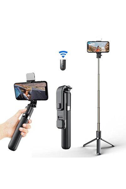 SOL Stick selfie stabil cu Bluetooth, SOL, 84 cm, J71, silicon, culoare închi...