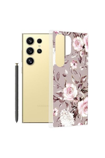 SOL Protective Case for Samsung Galaxy S24 Ultra, Safe, Z65, Thermoresistant Plastic, Bloom of Ruth