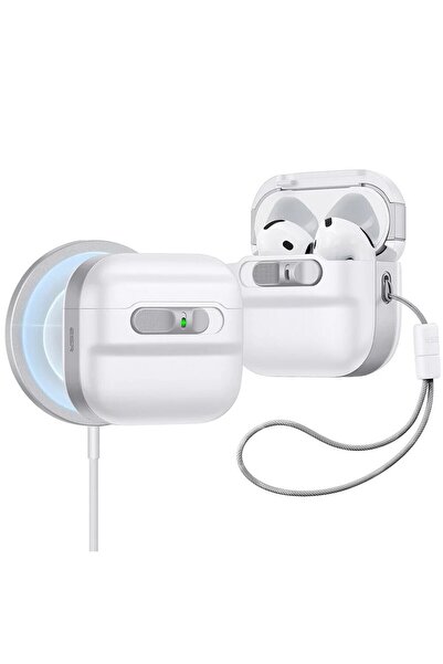 SOL Husă de protecție cu protecție de nivel înalt pentru Apple AirPods 4, SOL, T10, alb perlat