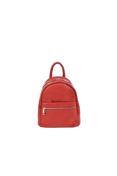 Generic Women's genuine leather backpack BG18813, Rosso