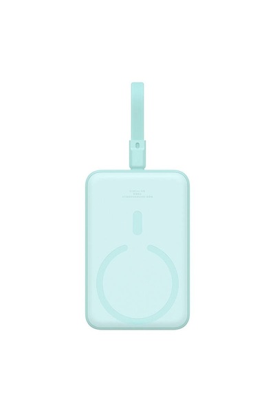 Baseus Mini Powerbank magnetic Baseus, 10000mAh, USB-C, 20W, MagSafe, Mint