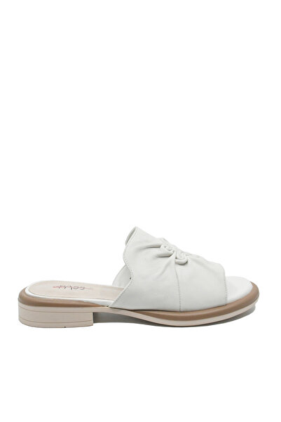 PASS Collection Women's flat clogs Pass Collection in white leather