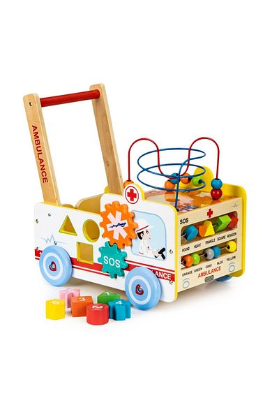 İSP Antepremergator interactiv din lemn "LikeSmart SOS Ambulance", multiple posibilitati de