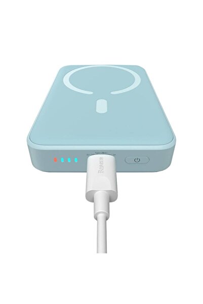 Baseus Baterie externă USB-C, MagSafe, 10000mAh, 20W - Magnetic Mini (PPCX110103) - Albastră