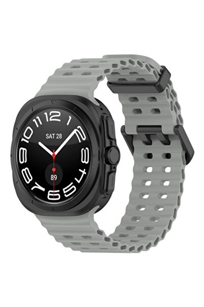SOL Watch Strap for Samsung Galaxy Watch Ultra 47mm, SOL, Y40, Silicone, Titanium Grey