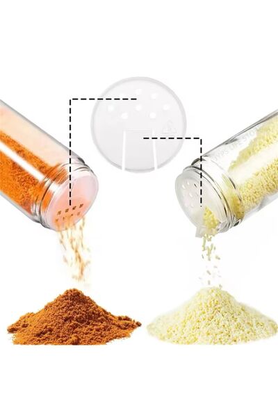 Bayev Wenken Bamboo Spice Rack Set with Stand and Lid 3506 - X Stand 5-Piece Spice Storage Organizer