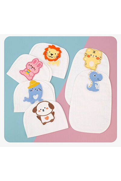 Flippy Απορροφητική βαμβακερή πετσέτα για μωρά, με σχέδιο λαγουδάκι, λευκή