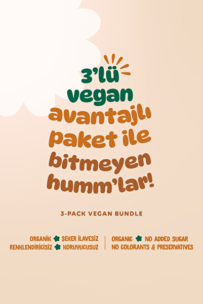 Humm Organic Organik Vegan Çilekli Kayısılı ve Mangolu Yulaf Bar Atıştırmalık Paketi - 3 adet (3 çeşit)