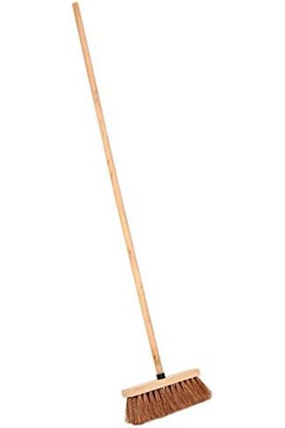 MOONLİGHT Hard Bristles Coco Broom - 30 cm, Brown