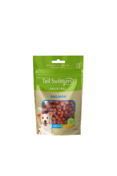 Tail Swingers Recompense caini, tablete, gustari moi, fara cereale, cu somon, 125g