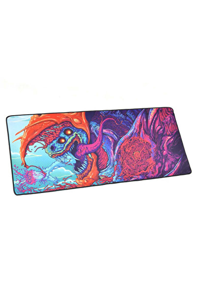 eR D L Mousepad profesional pentru jucători cu dragon, monstru, colorat 90x40cm, eR D L