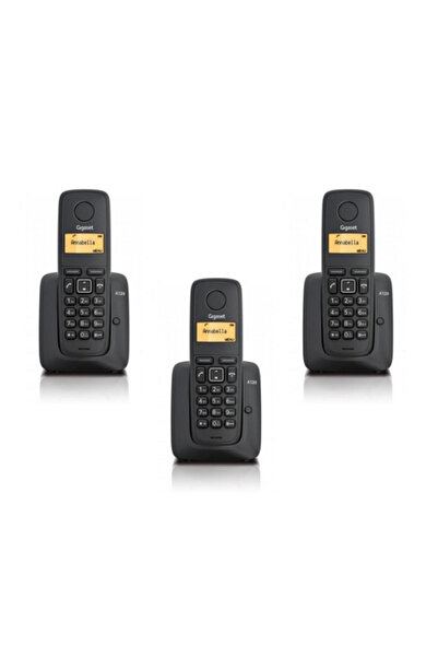 GIGASET 1 Harici 3 Dahili Dect Telsiz Kablosuz Telefon Santrali Siyah