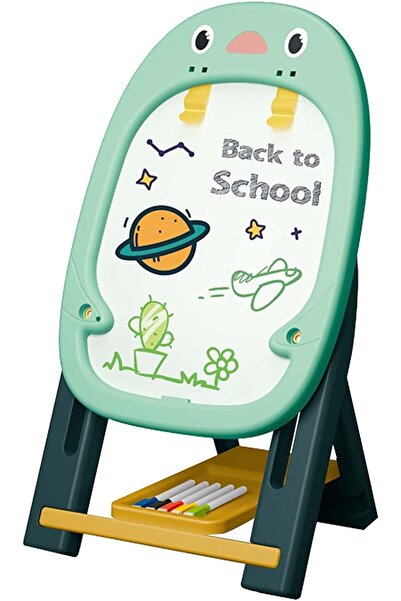 LikeSmart Set Sevalet Magnetic cu 2 fete, "LikeSmart Artist Drawing Board", 46 piese, Spirograf, Creta, Marker