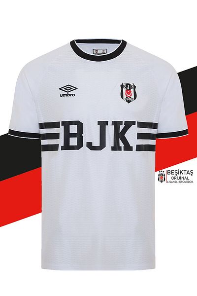Beşiktaş قميص Bjk الأبيض الأصلي المرخص من الحنين