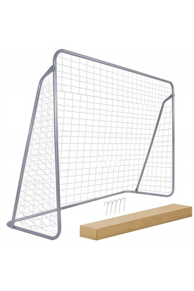 SERSIMO Steel football goal, 170x240cm, 32mm profile, with fixing elements