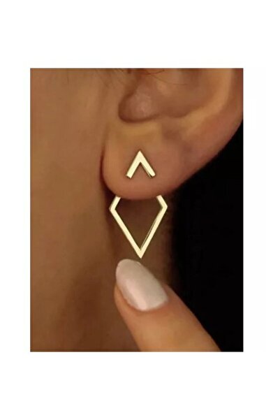 Inovius – Cercei aurii cu diamante geometrice - 322309