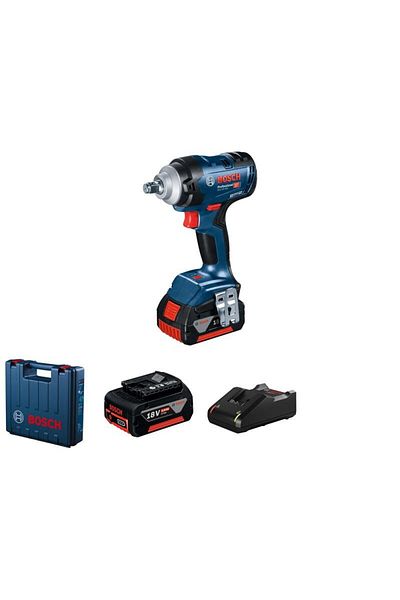 Bosch Surubelnita cu impact brushless GDS 18V-400, cu 2 acumulatori Li-Ion, 5 Ah, 18 V, 400 Nm