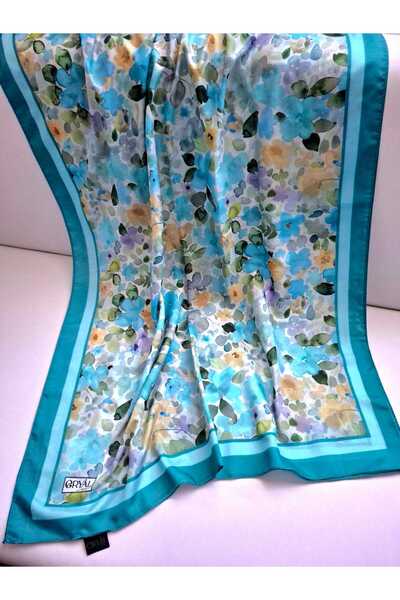 Guzeka شال فلوريا ناعم - تركواز