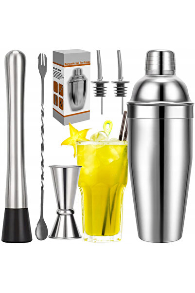 LikeSmart Kit pentru Barmani Likesmart, Otel Inoxidabil, 6 piese pentru prega...