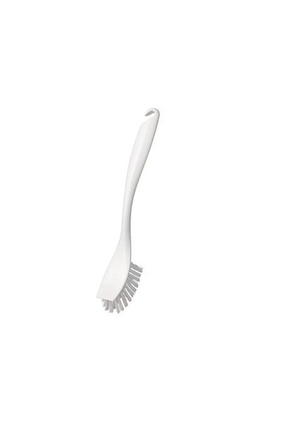 UIQ Oval Dish Brush with Hook, 25 cm, White