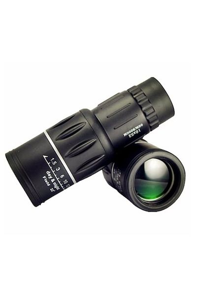 dalip Monocle with Magnifier 16x52, 52mm Lens Diameter, up to 8000m, Black
