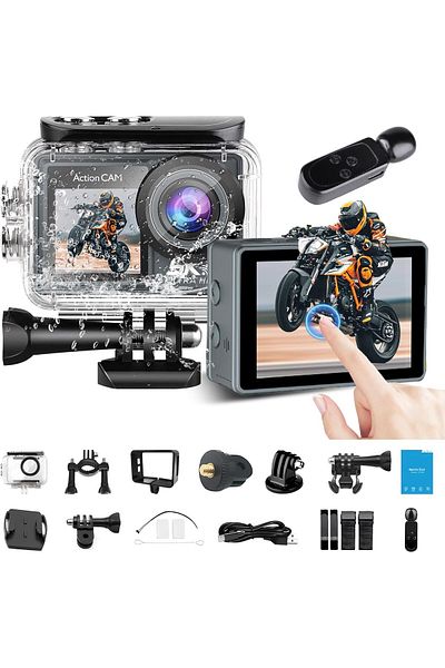 LikeSmart Camera video sport eXtreme Action PRO 5K Ultra HD, Stabilizare Electronica, 170 FOV, 50MP,