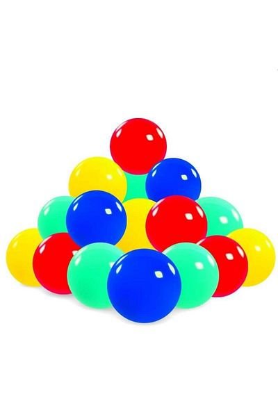 OEM Bile multicolore, diametru 7 cm, set de 100 bucăți, plastic