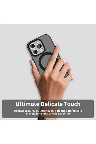 SKYDDAR INNOVATION Case for iPhone 15 Pro, CandyCase, Magsafe, sticker set, Black