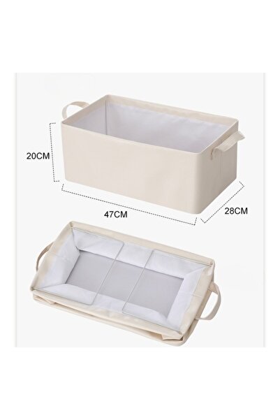 Camy Cutie de Depozitare Tip Cos, Material Piele Ecologica, Pliabila, 47x28x20 cm, 26 l, Cadru Metalic, c