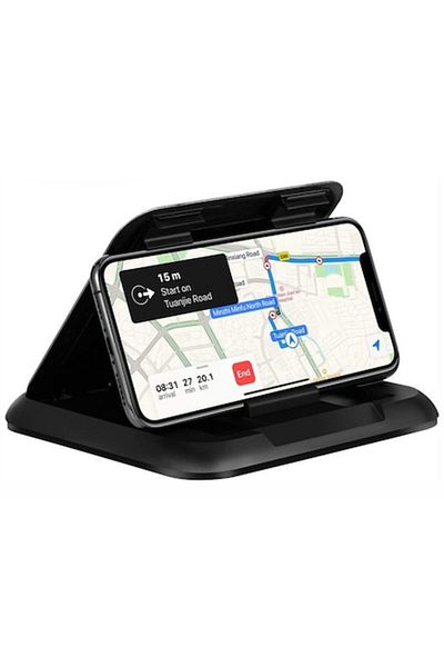 dalip Suport auto universal pentru telefon, pentru bord, lățime maximă telefon 9,5 cm, negru
