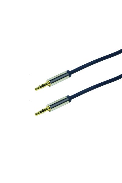 LogiLink - Audio Cable 3.5mm Male/Male 0.5m Blue
