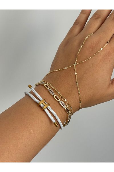 Beloria Steel Drawstring Bracelet with Brand Logo