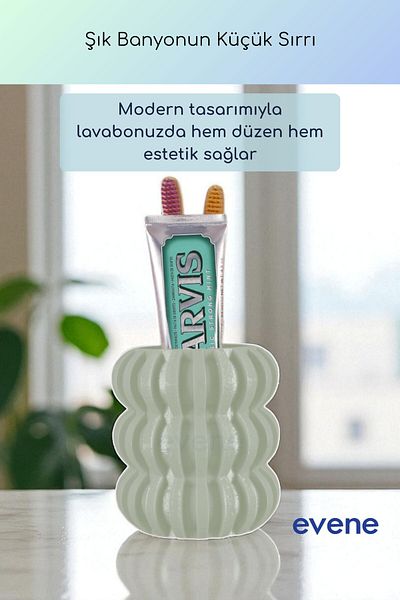 Evene Θήκη οδοντόβουρτσας Βάση οδοντόβουρτσας Βάση οδοντόβουρτσας Μαλακό ανοιχτό πράσινο χρώμα για μοντέλο 75