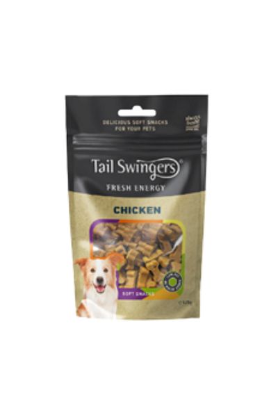Tail Swingers Recompense caini, gustari moi, cu carne de pui, 125g
